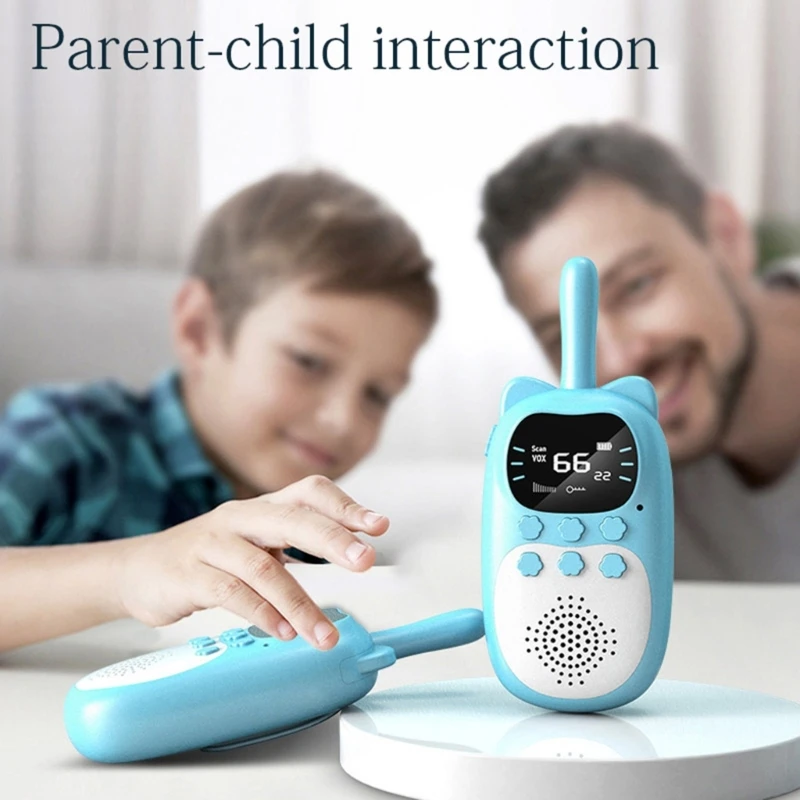 Детская портативная рация, беспроводной вызов на 3 км, USB-зарядка, взаимодействие родителей и детей на открытом воздухе, чистый звук, длительный срок службы.