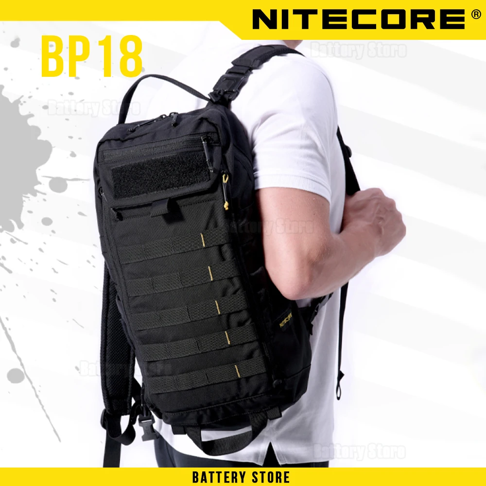 Рюкзак для пригородных поездок Nitecore BP18, Износостойкий повседневный рюкзак, тактическая сумка, нейлоновые военные рюкзаки, рюкзаки для кемпинга, охоты