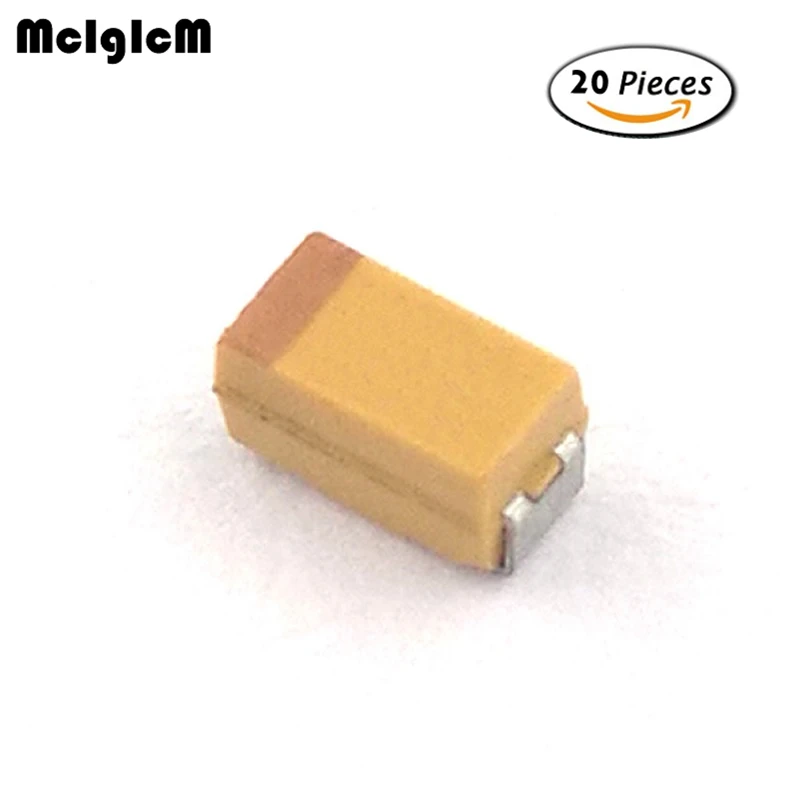 MCIGICM 20шт 3216 220nF 35V SMD танталовый конденсатор