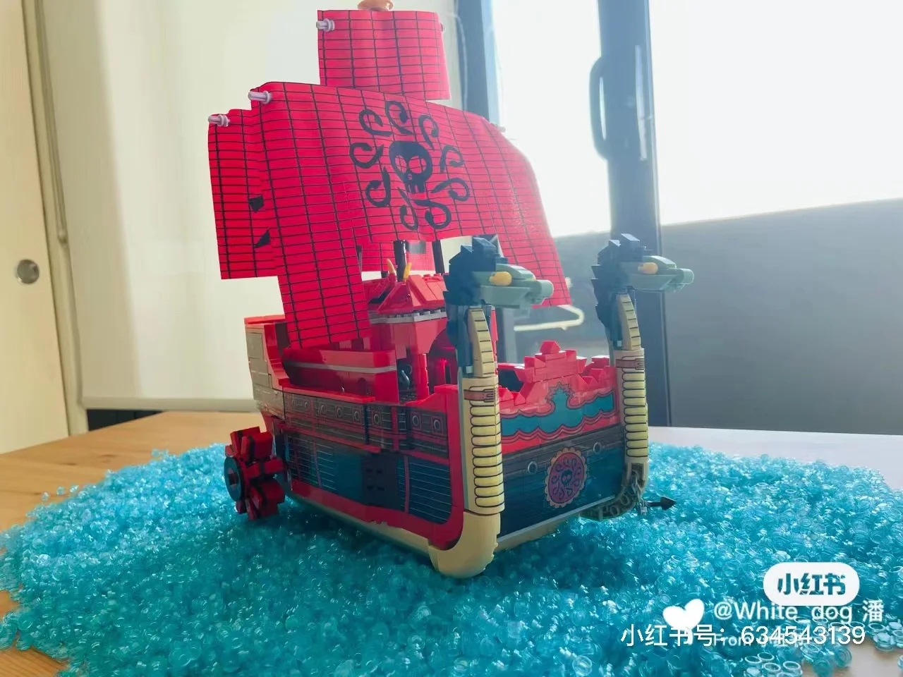 Ein Moc Stück Аниме Пиратский корабль Девять змей Раффи Экшн Кирпич Детская игрушка на день рождения Рождественский подарок